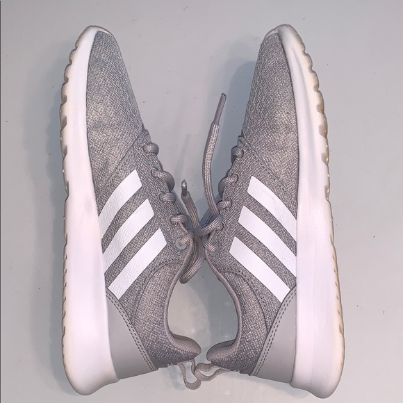 Adidas Cloudfoam Comfort Light Gray White Running Shoes Athletic Sneakers 6.5 - Picture 6 of 16